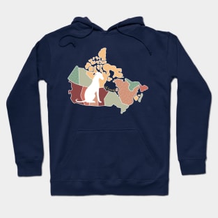 Oh Canada Greyhound / Whippet / Italian Greyhound Hoodie